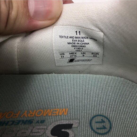 Skechers Sneakers Womens 11 Charlize White S Sport Slip On Memory Foam Athletic - Picture 8 of 8